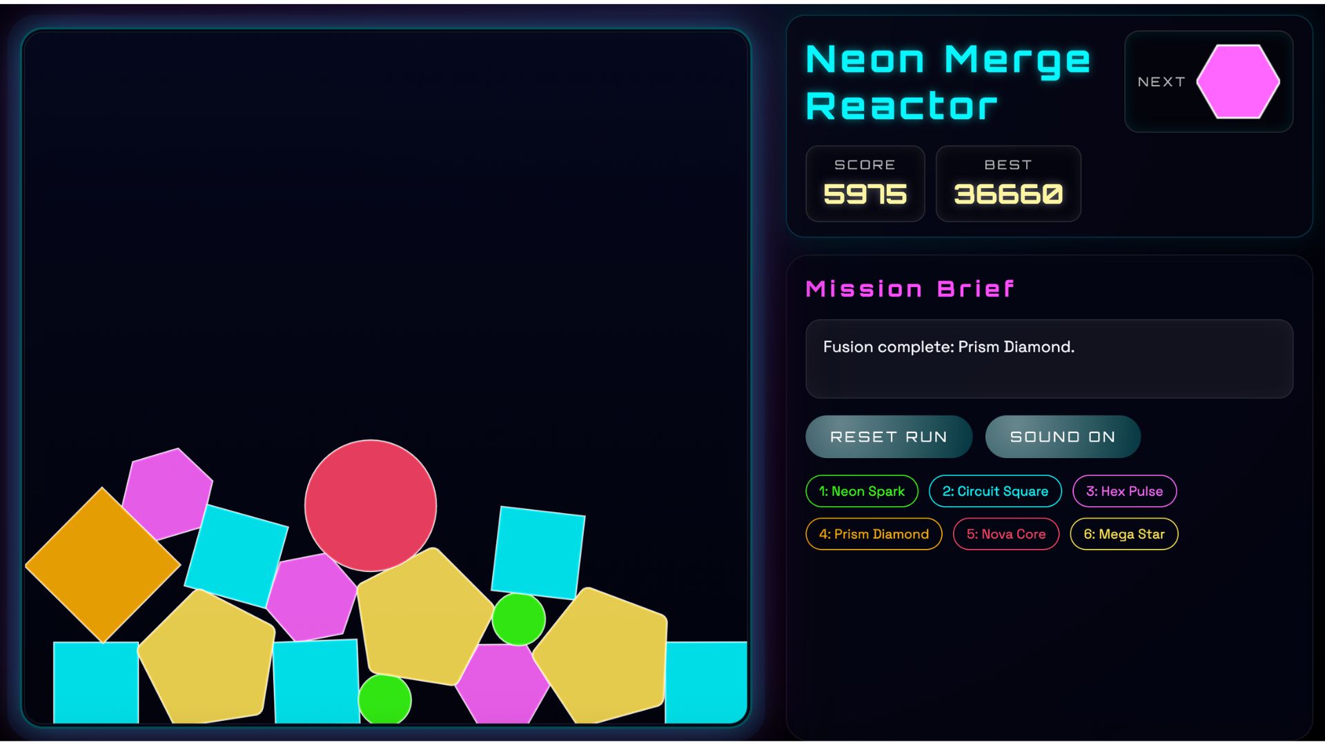 Neon Merge gameplay